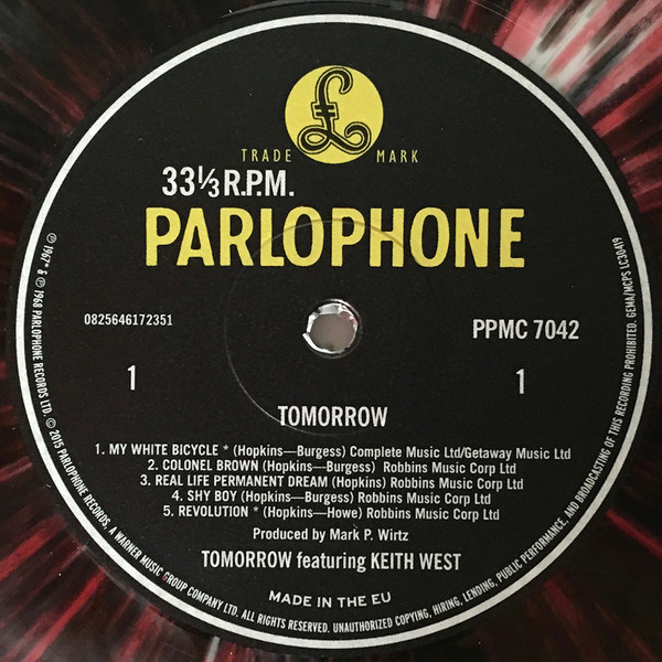 Tomorrow Featuring Keith West - Tomorrow | Parlophone (PPMC 7042) - 3