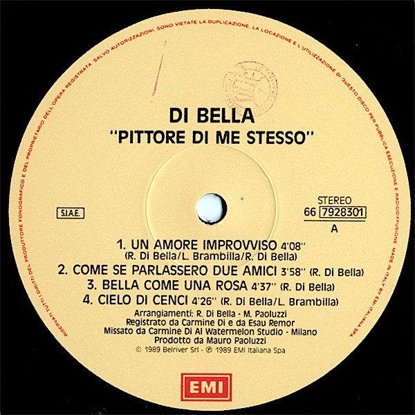 Rosario Di Bella - Pittore Di Me Stesso | EMI (66 7928301) - 3