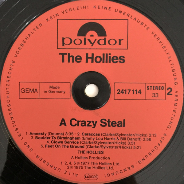 The Hollies - A Crazy Steal | Polydor (2417 114) - 4 The Hollies - A Crazy Steal | Polydor (2417 114) - 4