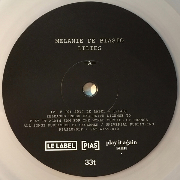Melanie De Biasio - Lilies | [PIAS] Le Label (PIASL070LP2) - 2