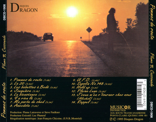 Plume Latraverse π Cassonade - Pommes De Route [CD] | Disques Dragon (DBCD-1908) - 2