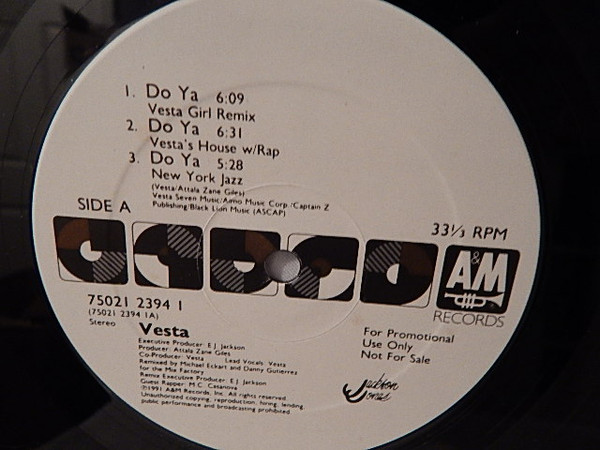 Vesta Williams - Do Ya | A&M Records (75021 2394 1) - 2