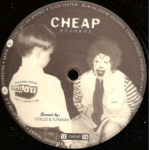 Restaurant Tracks - Reservation E.P. | Cheap (12 CHEAP 06) - 2 Restaurant Tracks - Reservation E.P. | Cheap (12 CHEAP 06) - 2