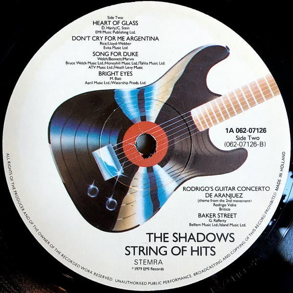 The Shadows - String Of Hits | EMI (1A 062-07126) - 4