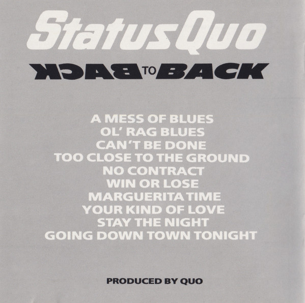Status Quo - Back To Back CD | Vertigo (814 662-2) - 4 Status Quo - Back To Back CD | Vertigo (814 662-2) - 4