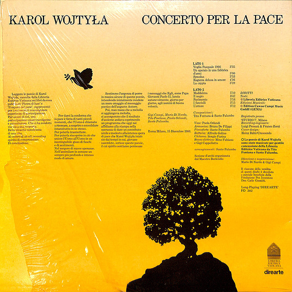 Karol Wojtyła - Concerto Per La Pace | direarte (FO-202) - 2