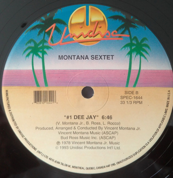 Montana Orchestra / Montana Sextet - Heavy Vibes / #1 Dee Jay | Unidisc (SPEC-1644) - 2 Montana Orchestra / Montana Sextet - Heavy Vibes / #1 Dee Jay | Unidisc (SPEC-1644) - 2