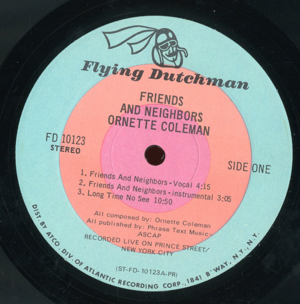 Ornette Coleman - Friends And Neighbors - Ornette Live At Prince Street | Flying Dutchman (FDS-123) - 3 Ornette Coleman - Friends And Neighbors - Ornette Live At Prince Street | Flying Dutchman (FDS-123) - 3