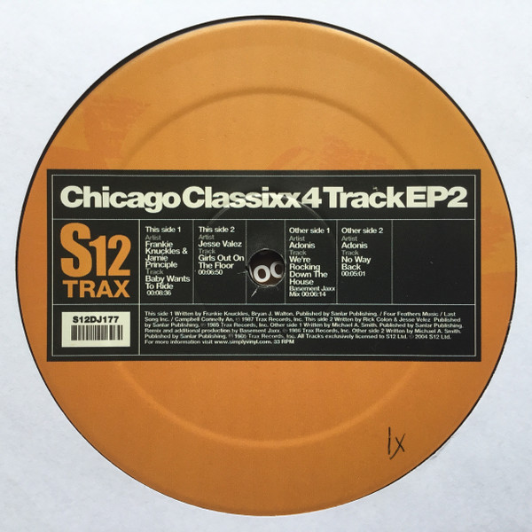 Various - Chicago Classixx 4 Track EP 2 | S12 (S12DJ177) - 2