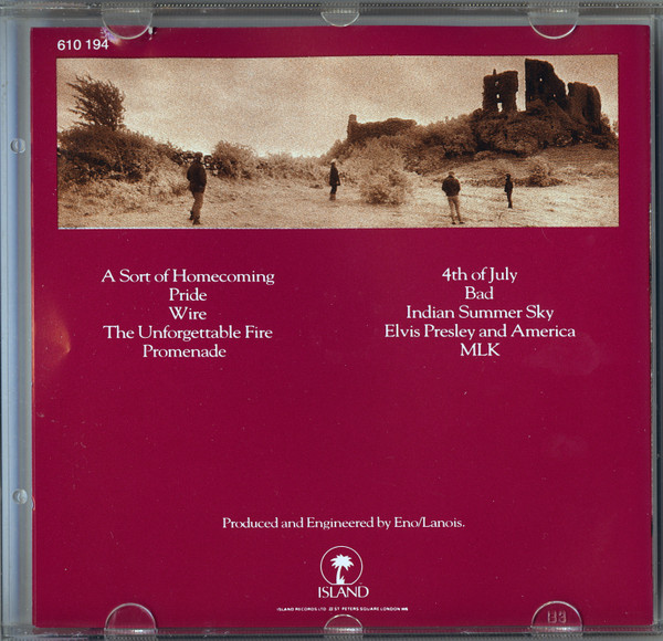 U2 - The Unforgettable Fire | Island Records (610 194) - 2