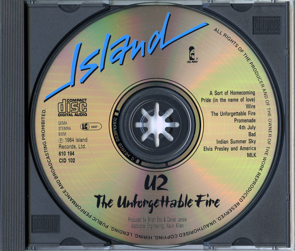 U2 - The Unforgettable Fire | Island Records (610 194) - 3