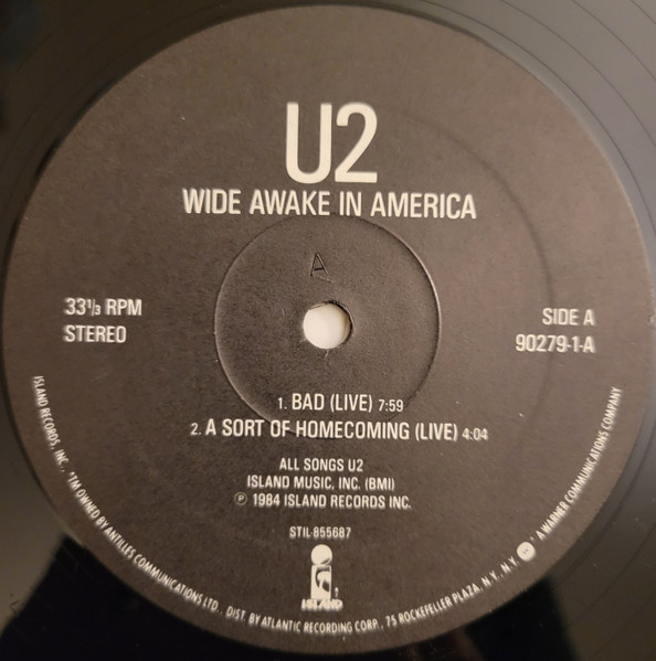 U2 - Wide Awake In America | Island Records (90279-1-A) - 3