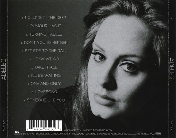 Adele - 21 | XL Recordings (XLCD 520) - 2 Adele - 21 | XL Recordings (XLCD 520) - 2