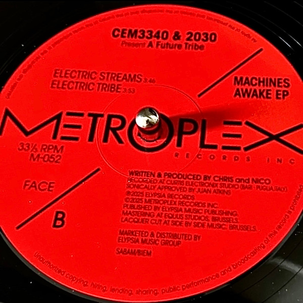 CEM3340 & 2030 Present A Future Tribe - Machines Awake EP | Metroplex (M-052) - 2 CEM3340 & 2030 Present A Future Tribe - Machines Awake EP | Metroplex (M-052) - 2