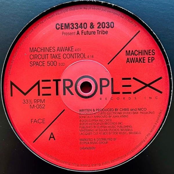 CEM3340 & 2030 Present A Future Tribe - Machines Awake EP | Metroplex (M-052) - main CEM3340 & 2030 Present A Future Tribe - Machines Awake EP | Metroplex (M-052) - main