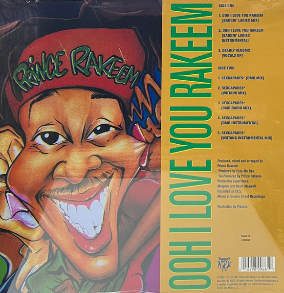 Prince Rakeem - Ooh I Love You Rakeem | Tommy Boy (TB 968-1) - 2