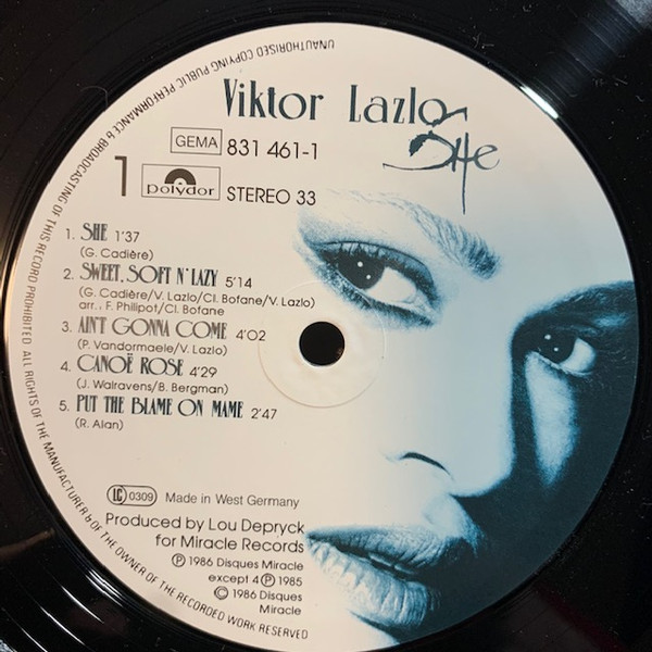 Viktor Lazlo - She | Polydor (831 461-1) - 2
