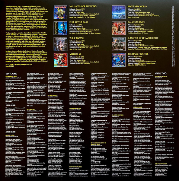 Iron Maiden - From Fear To Eternity - The Best Of 1990-2010 (3LP - Limited Picture Disc Edition) [Vinyl] | Parlophone (50999 0273651 8) - 4