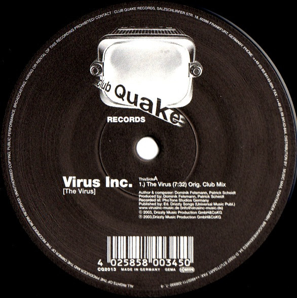 Virus Inc. - The Virus | Club Quake Records (CQ 2013) - 2 Virus Inc. - The Virus | Club Quake Records (CQ 2013) - 2