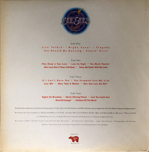 Bee Gees - Greatest | RSO (2658 132) - 2 Bee Gees - Greatest | RSO (2658 132) - 2