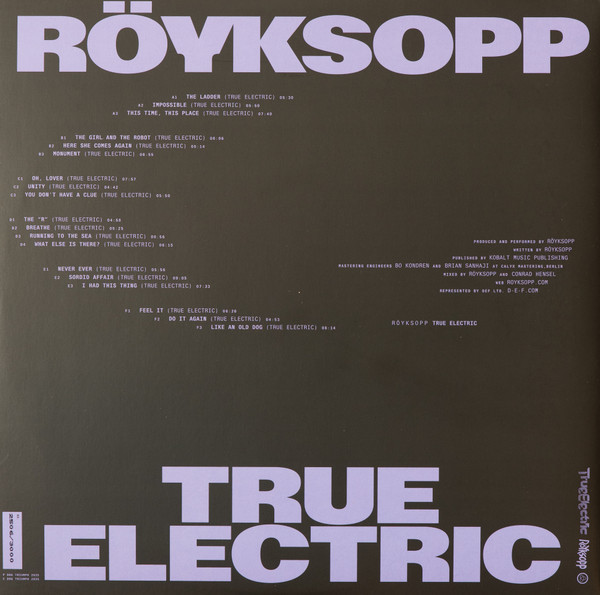 Röyksopp - True Electric | Dog Triumph (DOG113LP) - 3