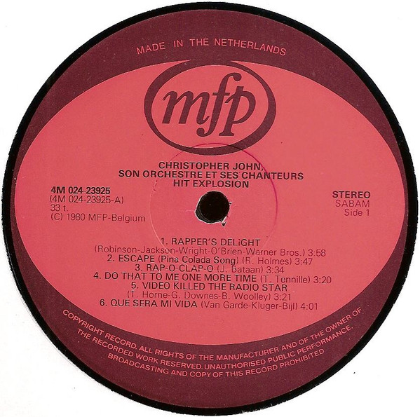 Christopher John, Son Orchestre Et Ses Chanteurs - Hit Explosion Vol. 1 | Music For Pleasure (4M024-23925) - 3