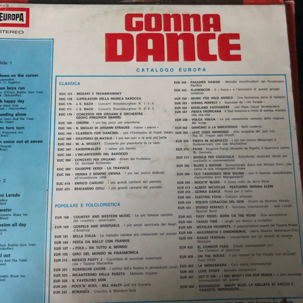 Various - Gonna Dance | Europa (EUR 416) - 2