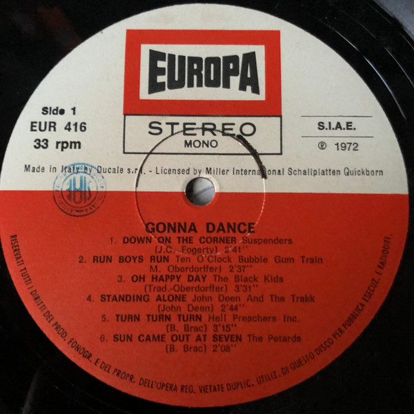 Various - Gonna Dance | Europa (EUR 416) - 4