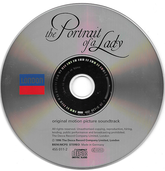 Wojciech Kilar - The Portrait Of A Lady (Original Motion Picture Soundtrack) | London Records (455 011-2) - 2