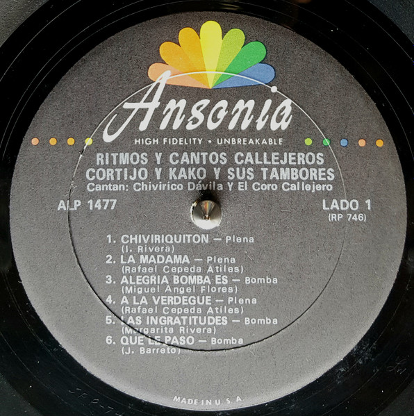 Cortijo Y Kako Y Sus Tambores - Ritmos Y Cantos Callejeros | Ansonia (SALP 1477) - 3