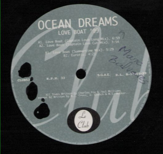 Ocean Dreams - Love Boat '99 | Le Club (CLUB 532) - main