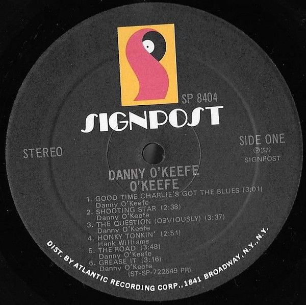 Danny O'Keefe - O'Keefe | Signpost (SP 8404) - 2 Danny O'Keefe - O'Keefe | Signpost (SP 8404) - 2
