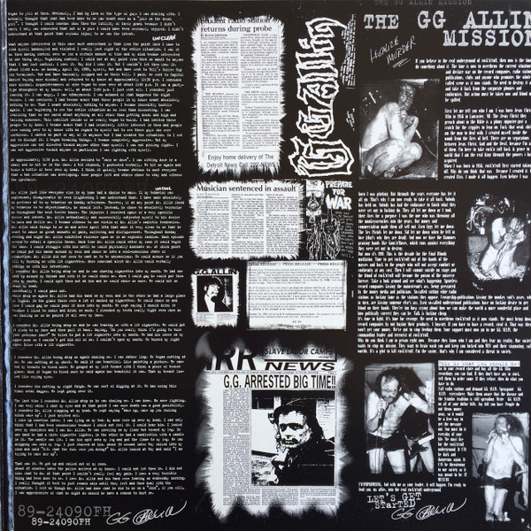 GG Allin - Rock 'N' Roll Terrorist | Munster Records (MR 175) - 4 GG Allin - Rock 'N' Roll Terrorist | Munster Records (MR 175) - 4