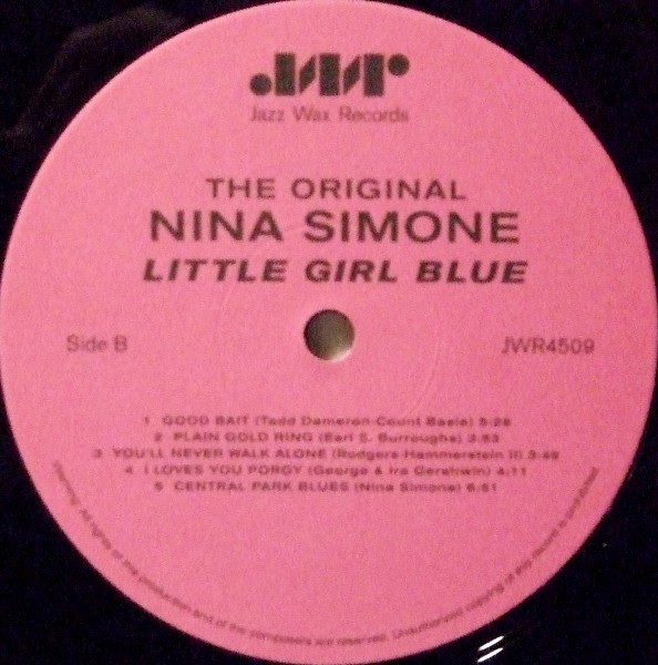 Nina Simone - Little Girl Blue | Jazz Wax Records (JWR 4509) - 4