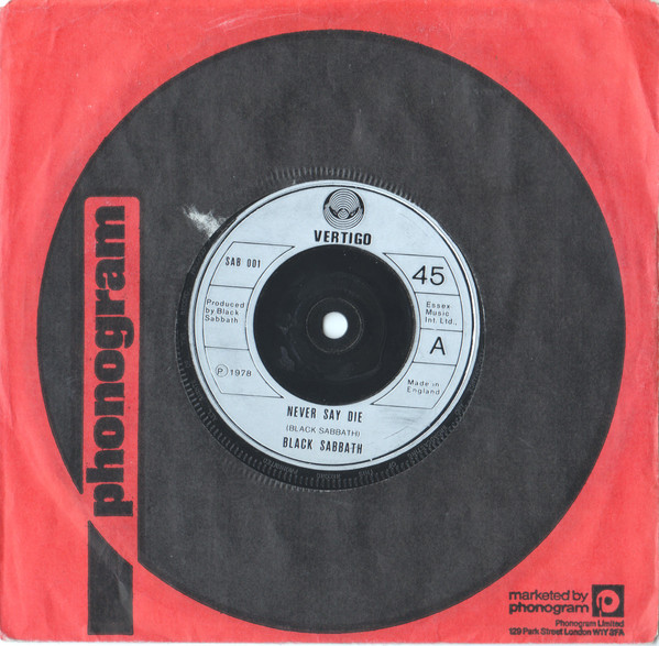 Black Sabbath - Never Say Die | Vertigo (SAB 001) - 3 Black Sabbath - Never Say Die | Vertigo (SAB 001) - 3