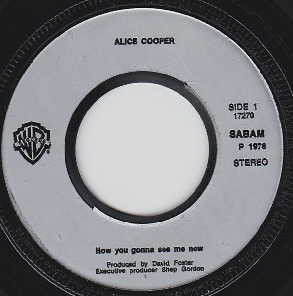 Alice Cooper - How You Gonna See Me Now | Warner Bros. Records (WB.17.270) - 3