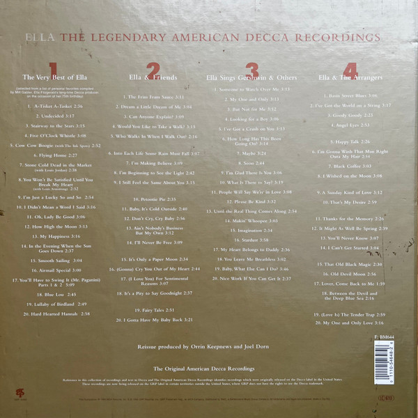 Ella Fitzgerald - Ella: The Legendary American Decca Recordings | GRP (GRP 46482) - 2