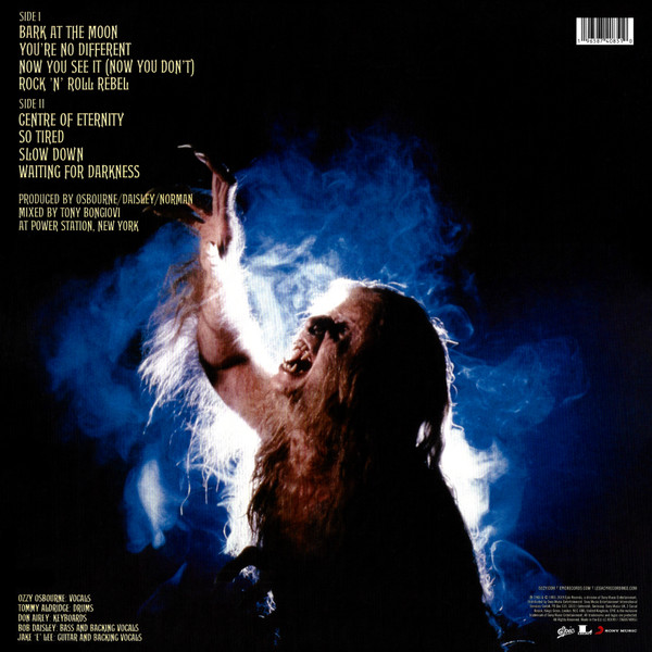 Ozzy Osbourne - Bark At The Moon (40th Anniversary Edition on Cobalt Blue Vinyl +Bonus Poster) | Epic (19075877351) - 2