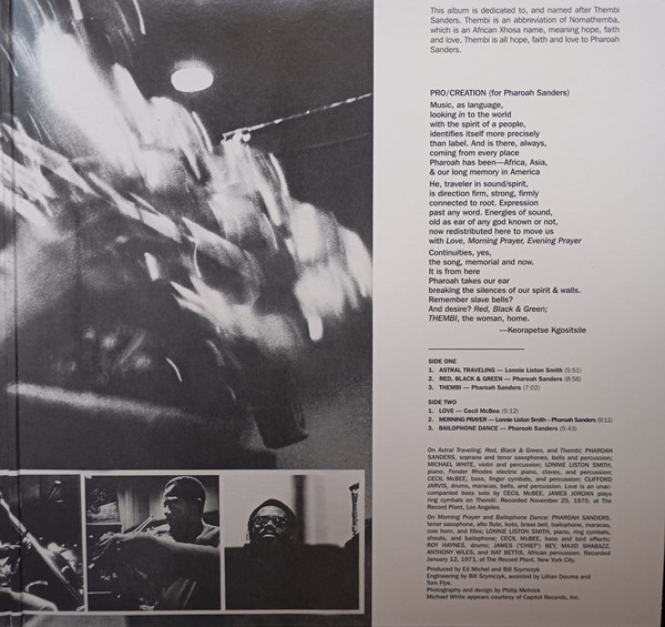 Pharoah Sanders - Thembi | Impulse! (AS-9206) - 4