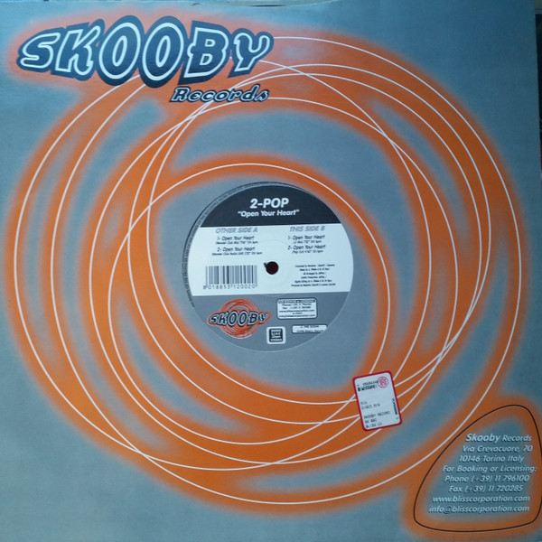 2-Pop vs. Jeffrey Jey - Open Your Heart | Skooby Records (SK 002) - 2 2-Pop vs. Jeffrey Jey - Open Your Heart | Skooby Records (SK 002) - 2