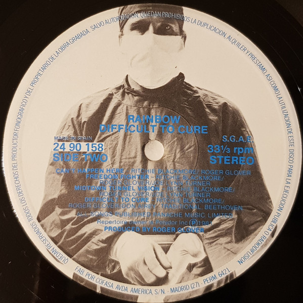 Rainbow - Difficult To Cure | Polydor (24 90 158) - 4