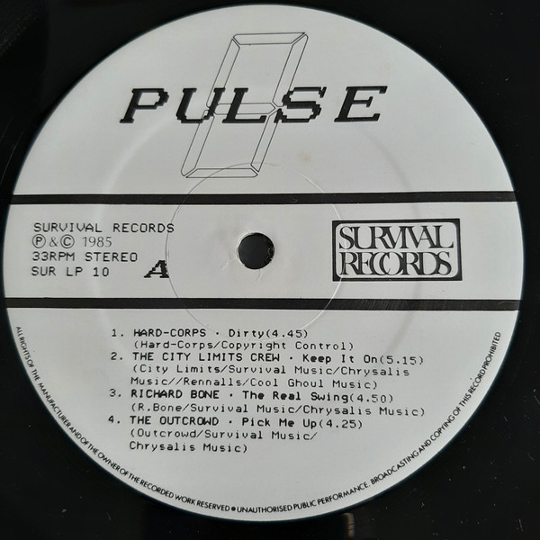 Various - Pulse 8 | Survival Records (SUR LP 010) - 3