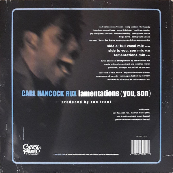 Carl Hancock Rux - Lamentations (You, Son) | Giant Step Records (GSTP 7009-1) - 2 Carl Hancock Rux - Lamentations (You, Son) | Giant Step Records (GSTP 7009-1) - 2