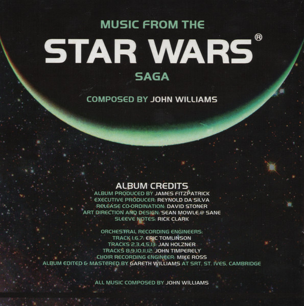 John Williams , The City Of Prague Philharmonic - Music From The Star Wars Saga | Silva Screen (ACCCD 1014) - 3