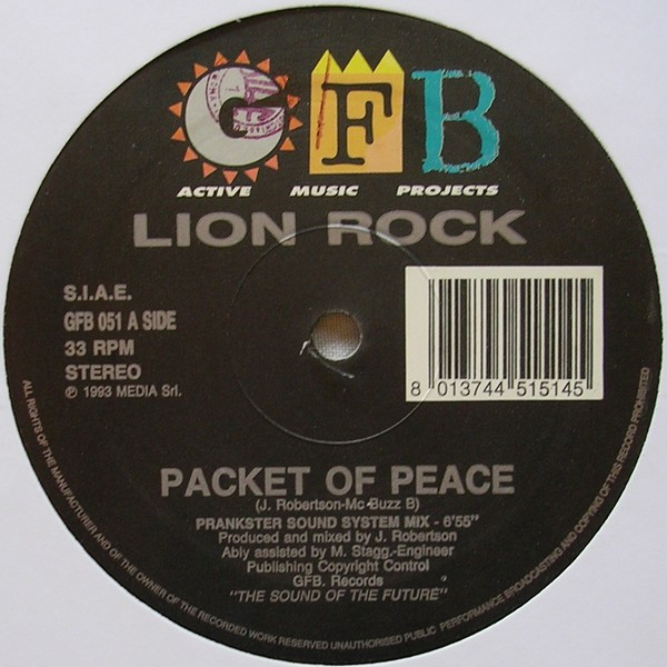 Lionrock - Packet Of Peace | GFB Records (GFB 051) - 2