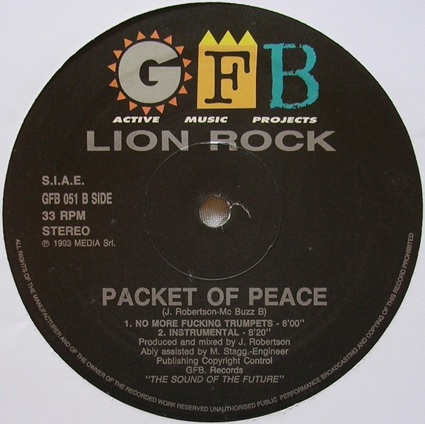 Lionrock - Packet Of Peace | GFB Records (GFB 051) - 4
