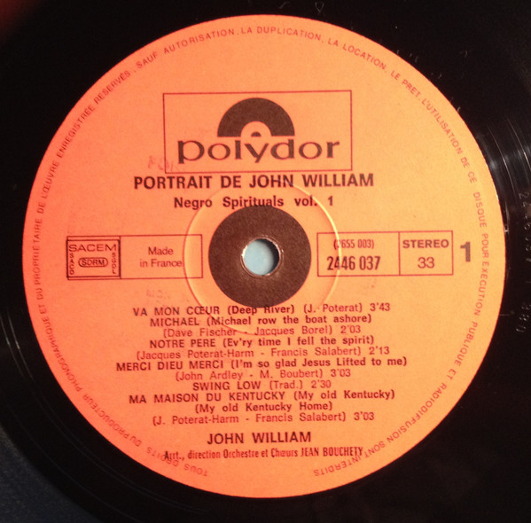 John William - Portrait de John William - Negro Spirituals | Polydor (2655 003) - 3 John William - Portrait de John William - Negro Spirituals | Polydor (2655 003) - 3