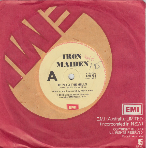 Iron Maiden - Run To The Hills | EMI (EMI-702) - 4