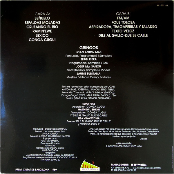 Gringos - Gringos | Música Inaudita (MI-001-LP) - 2