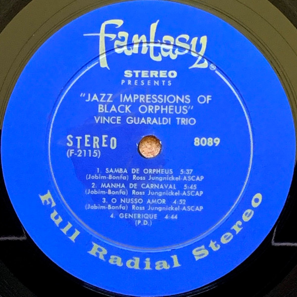 Vince Guaraldi Trio - Jazz Impressions Of Black Orpheus | Fantasy (8089) - 3